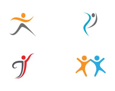 Sağlık yaşam logosu vektörü