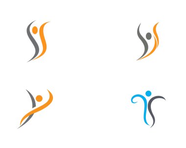 Sağlık yaşam logosu vektörü