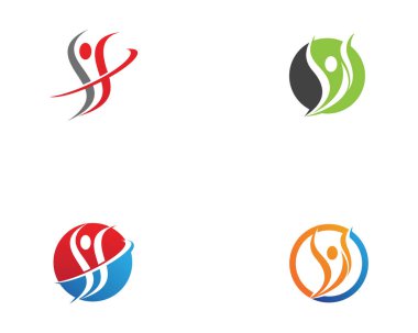 Sağlık yaşam logosu vektörü