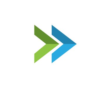 Ok vektör illüstrasyon simgesi Logo Şablonu dekoru