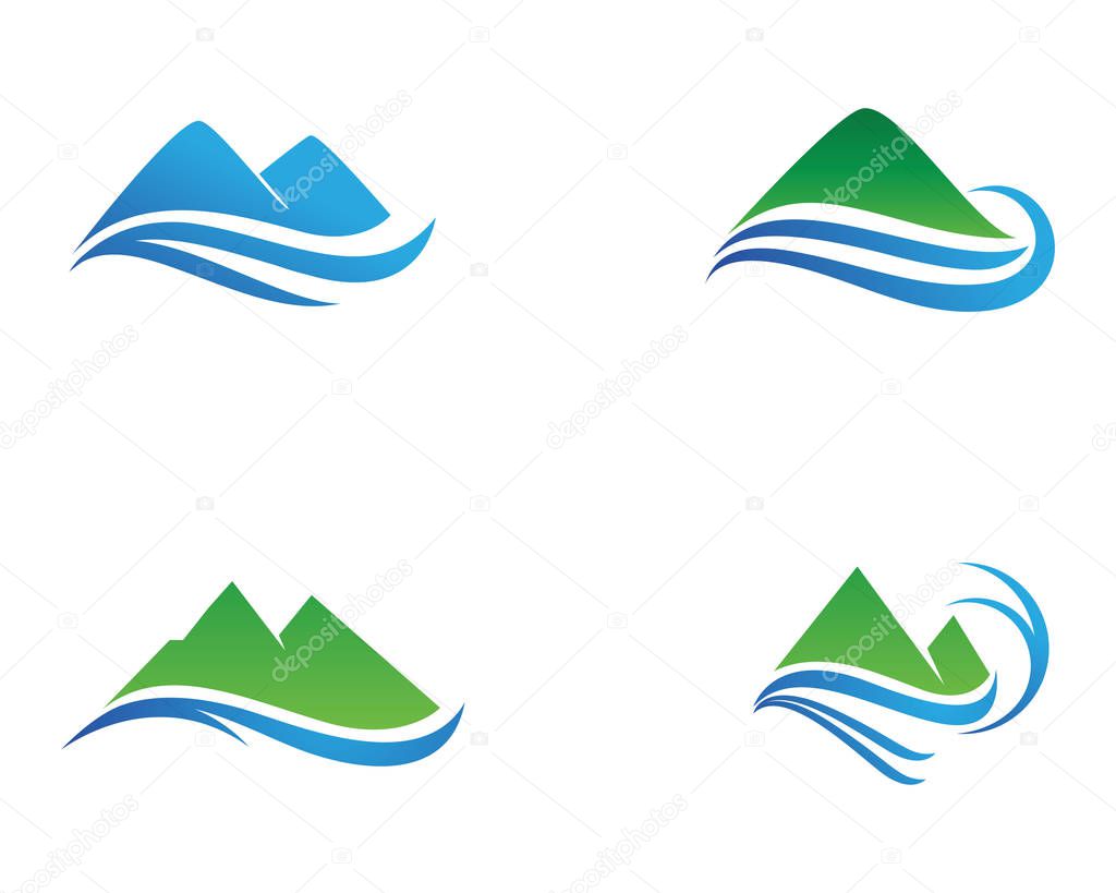 Mountain Logo Business Template Vecto