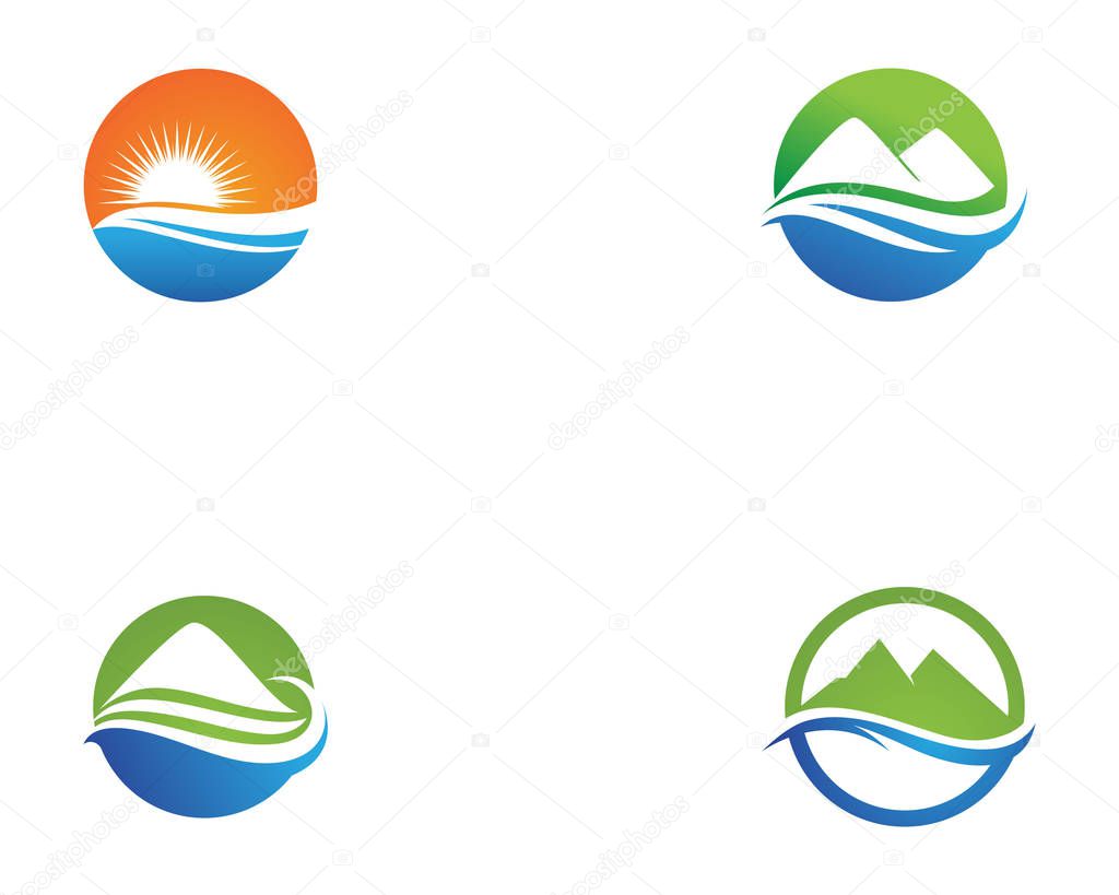 Mountain Logo Business Template Vecto