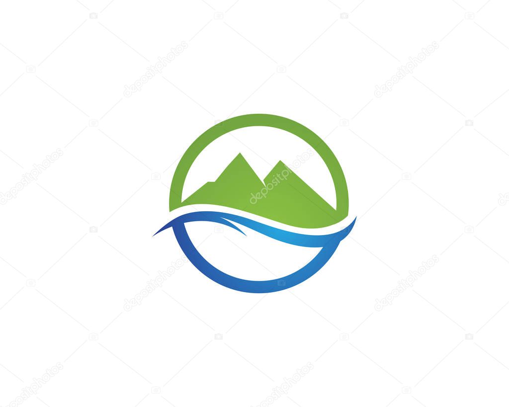 Mountain Logo Business Template Vecto