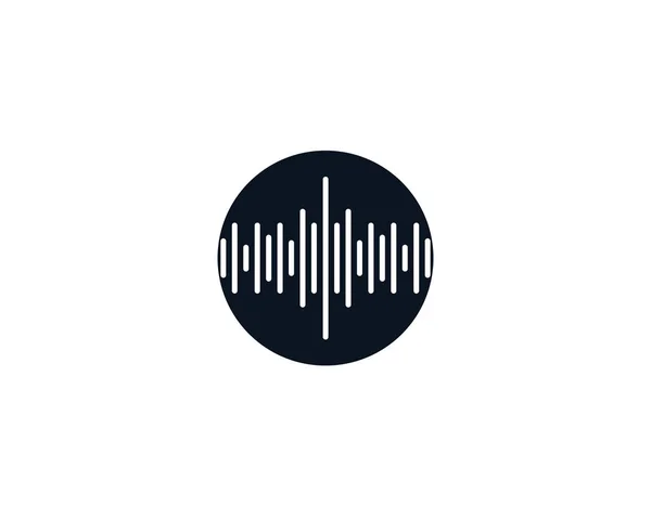 Ola Logotipo Símbolo Música — Vector de stock