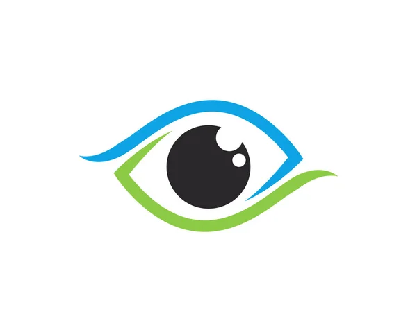 Μάτι Φροντίδας Λογότυπο Και Σύμβολα Εικονίδια Διάνυσμα Πρότυπο — Διανυσματικό Αρχείο