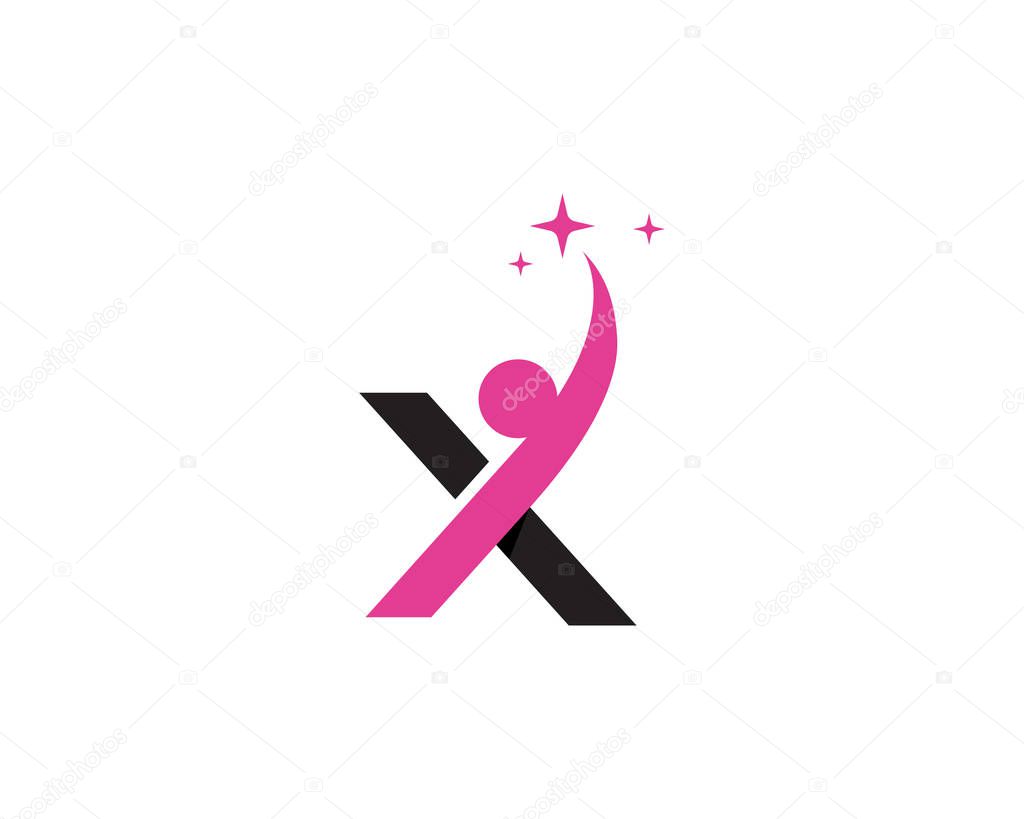 X Letter Logo Template vector icon desig