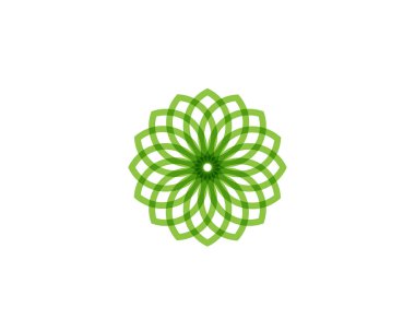 Yeşil yapraklı ekoloji doğa element vektörü 