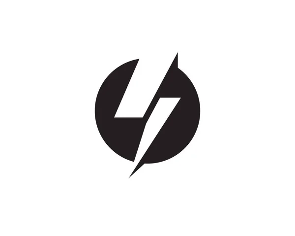 Lightning Logo Template Vector — Stock Vector