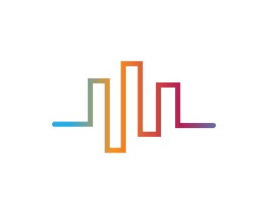 ses dalgası çizimler vektör