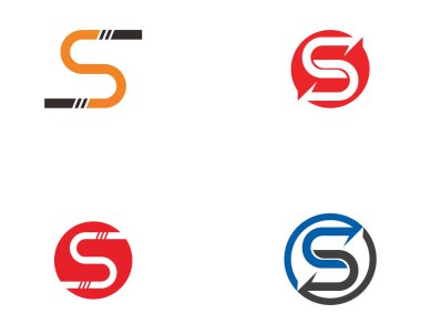 S logo vektör şablonu
