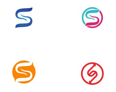 S logo vektör şablonu