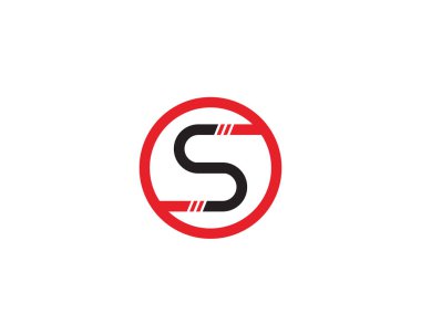 S logo vektör şablonu