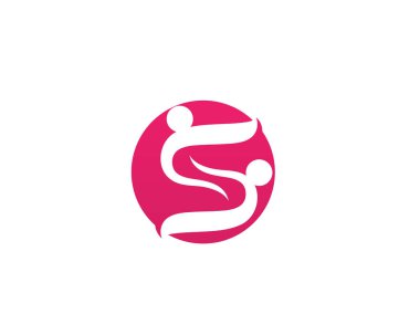 Evlat Edinme ve Toplum Bakımı Logo şablonu vektör simgesi