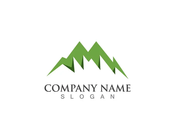 Mountain Logo Vector Template — Stock Vector