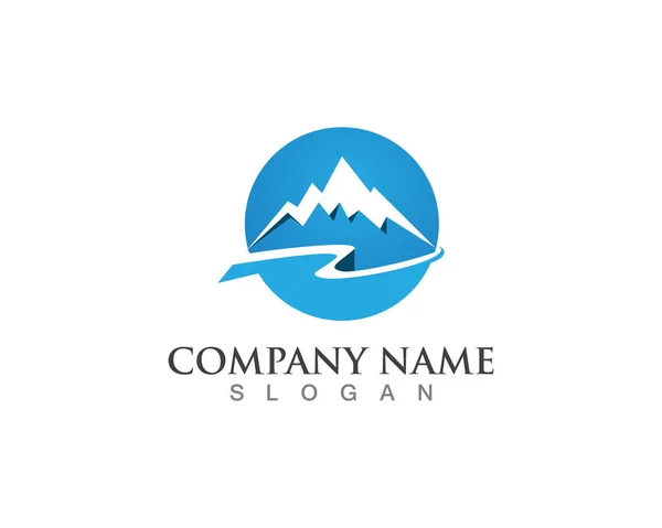 Mountain Logo Vector Template — Stock Vector