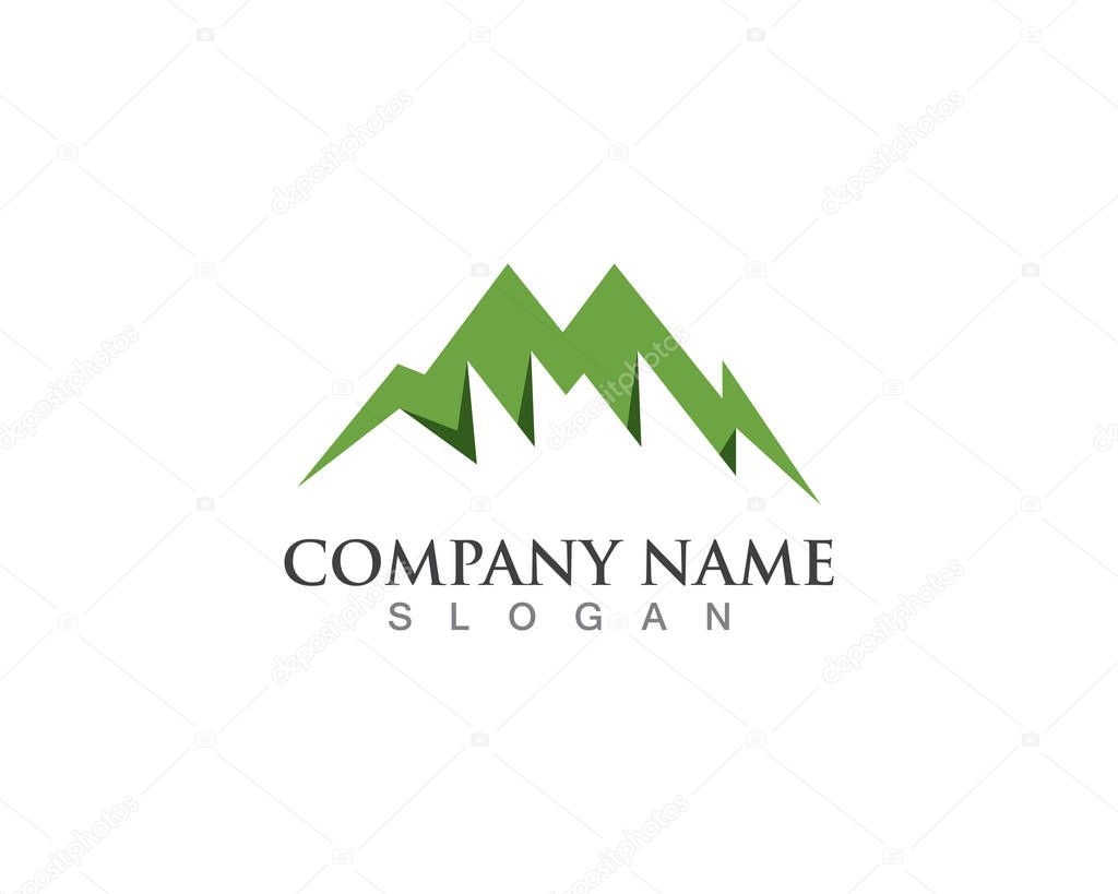 Mountain logo vector template