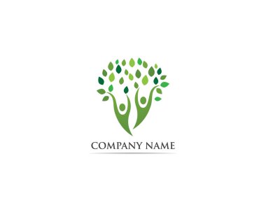 Ağaç Aile insanlar logo vektör