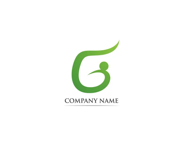 People Logo Vector Template — Stock Vector