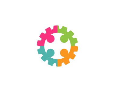 Topluluk insanları grubu logosu 