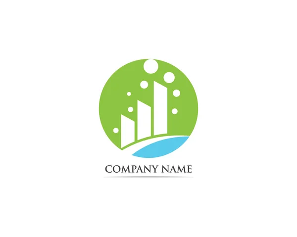 Finance Logo Vector Template — Stock Vector