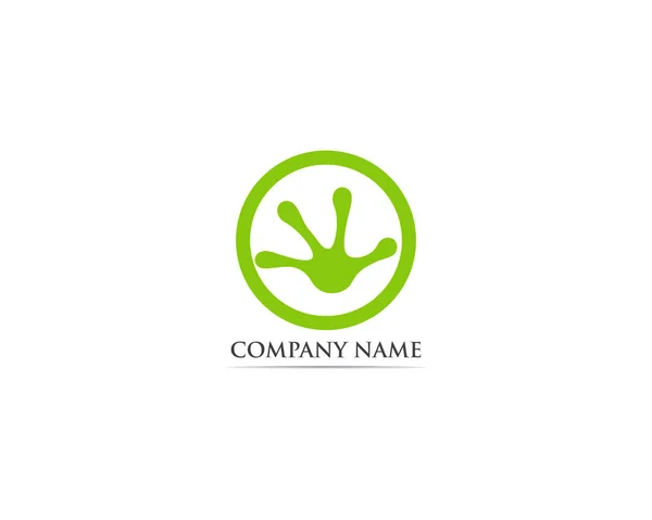 Kurbağa logo vektör çizim