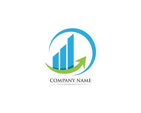 Finanční Logo Vektor Šablona — Stockový vektor