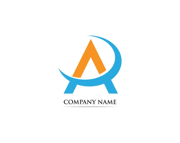 Ένα Λογότυπο Επιστολή Επιχειρηματικό Πρότυπο Διάνυσμα — Διανυσματικό Αρχείο