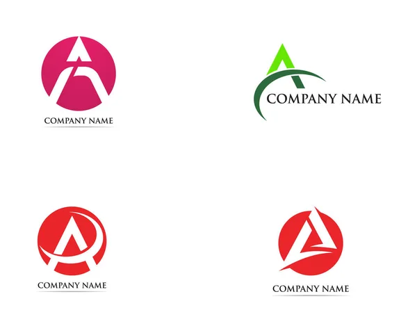 Ein Brief Logo Business Template Vektor — Stockvektor