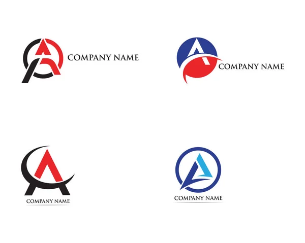 Ein Brief Logo Business Template Vektor — Stockvektor