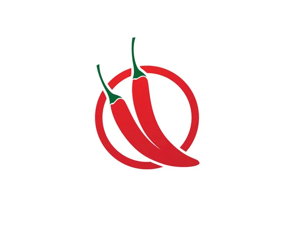 Logo Modello Vettoriale Chilli — Vettoriale Stock