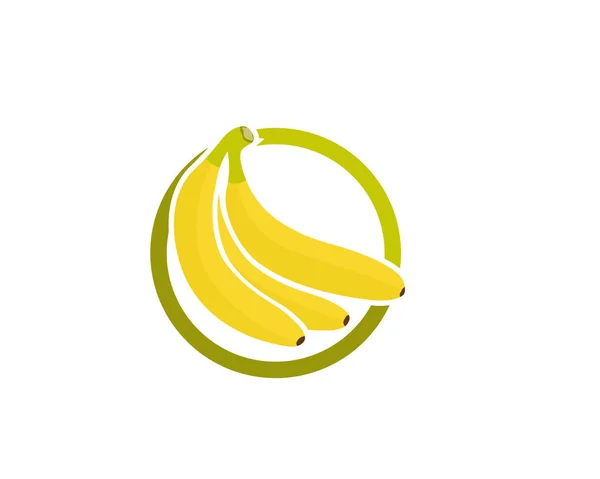 Bananan Vruchten Vector Sjabloon — Stockvector