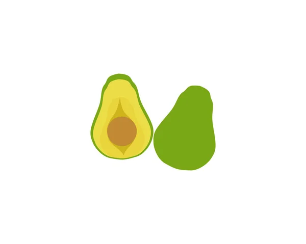 Авокадо Векторний Шаблон Логотип Символ — стоковий вектор