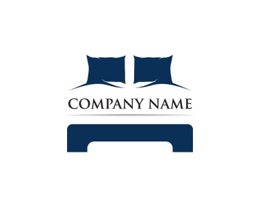 Yatak logo vektör şablonu