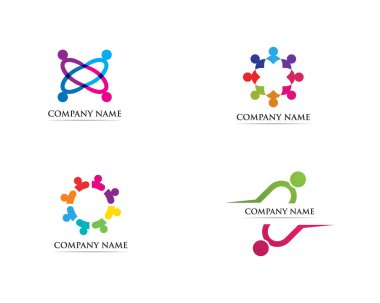 Birlik insanlar logo ve sembolü