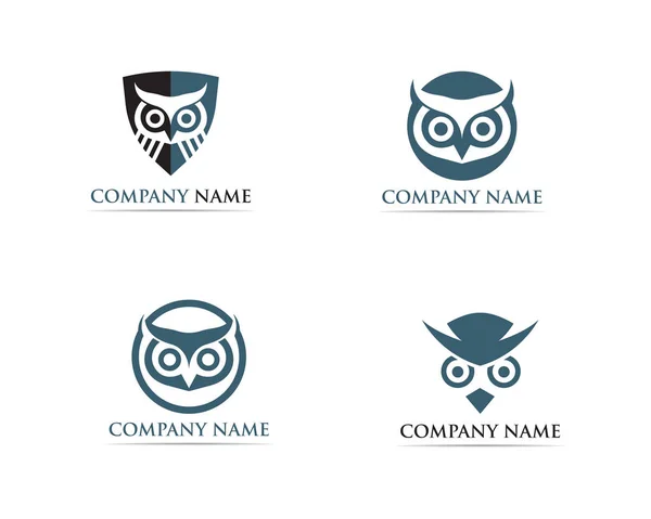 Сова Логотип Птах Вектор — стоковий вектор