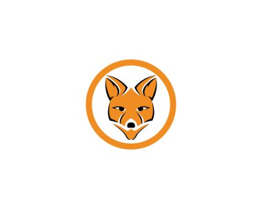 Fox logo vektör şablonu