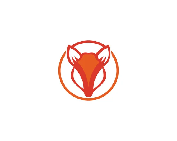 Fox Logo Vector Mall — Stock vektor