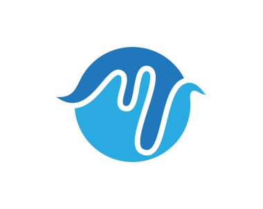 ses dalgası ilüstrasyon logo vektör şablonu