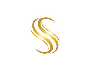 Saç dalga logo vektör iyon şablonu