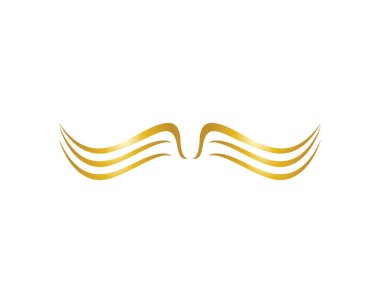 Saç dalga logo vektör iyon şablonu
