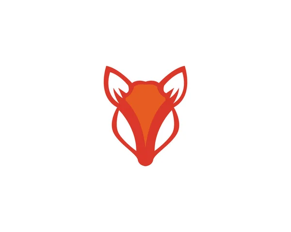 Fox Logo Vector Mall — Stock vektor