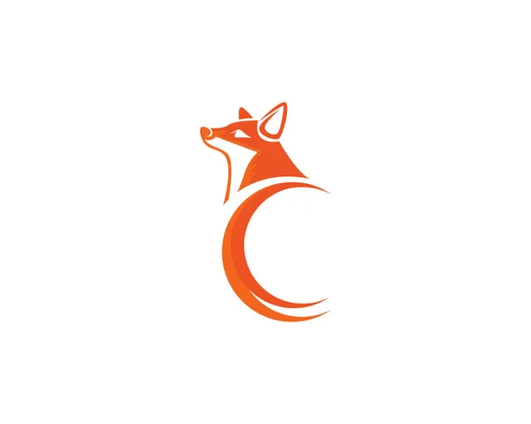 Fox Logo Vector Sjabloon — Stockvector