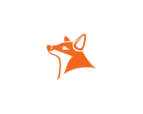 Fox Logo Vector Mall — Stock vektor