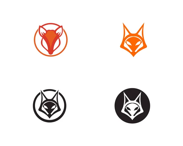 Modelo Vetor Logotipo Fox — Vetor de Stock
