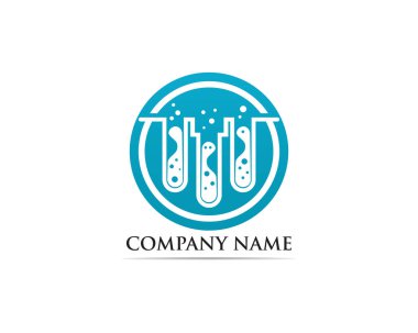 Laboratuvar logo vektör simge şablonu tasarlamak