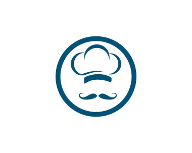 Şapka şef logo vektör