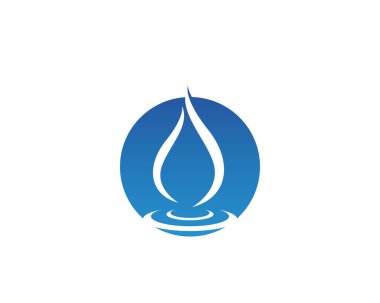 Logo vektör su damlaları