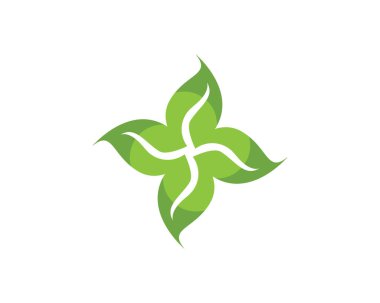 Logo yaprak yeşil yaprakları