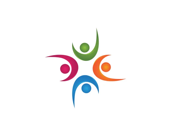 Wektor Logo Zdrowia Życie Ludzi — Wektor stockowy