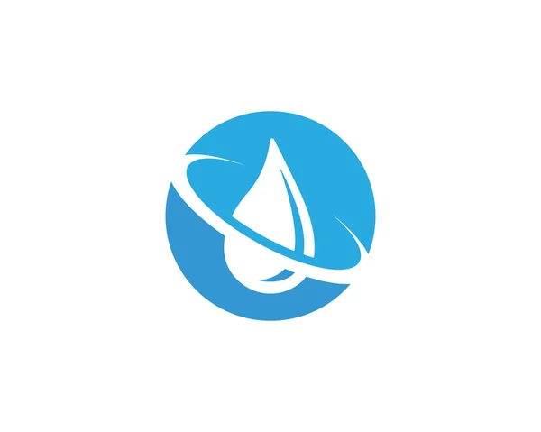 Wassertropfen Logo Vektor — Stockvektor